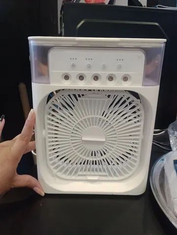 Umidificador e Ventilador de Mesa 