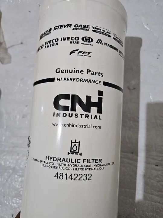Trator colhetadeira new holand filtro hidráulico novo original 48142232 - Foto 3