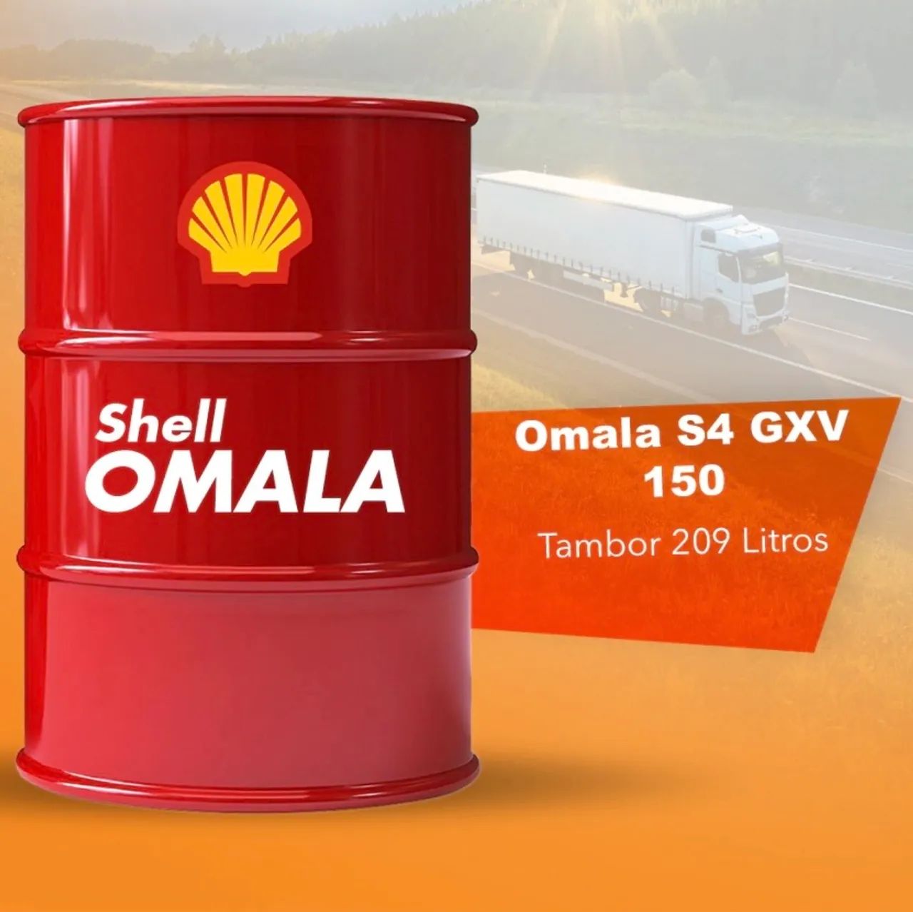 Óleo Shell Omala S4 GXV 150 - Tambor 209 Litros