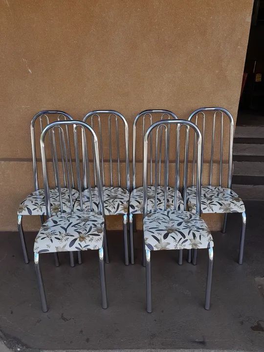 8 CADEIRAS CROMADAS, LEIAM: - Foto 3