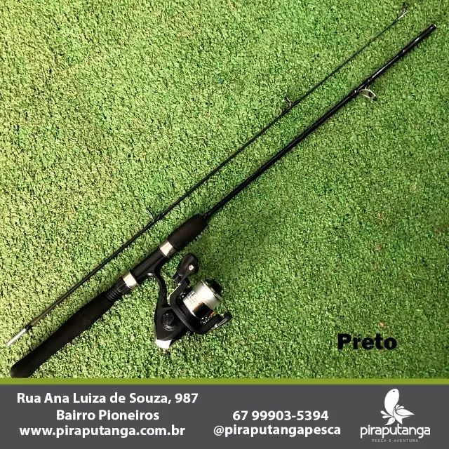 Kit Pesca Piraputanga Piau Piapara Tilápia Curimba Vara + Molinete c/ Linha - Foto 3