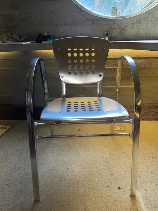 perforated cafe dining chair - Foto 2