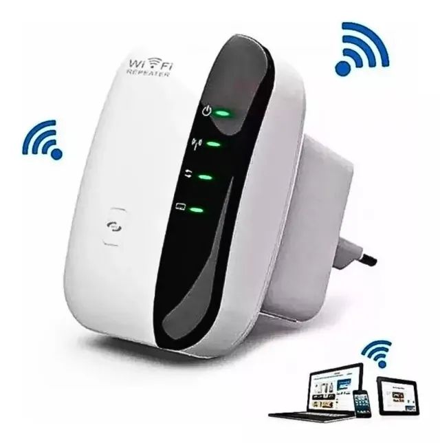Aparelho Repetidor De Sinal Wifi Wireles Internet Sem Fio Branco