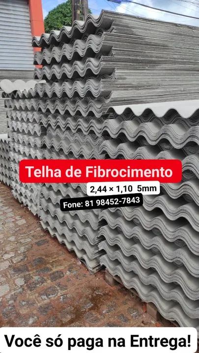 Telha Telhas IMPERMEÁVEIS 2,44 × 1,10  5mm (PAGUE SÓ NA ENTREGA)