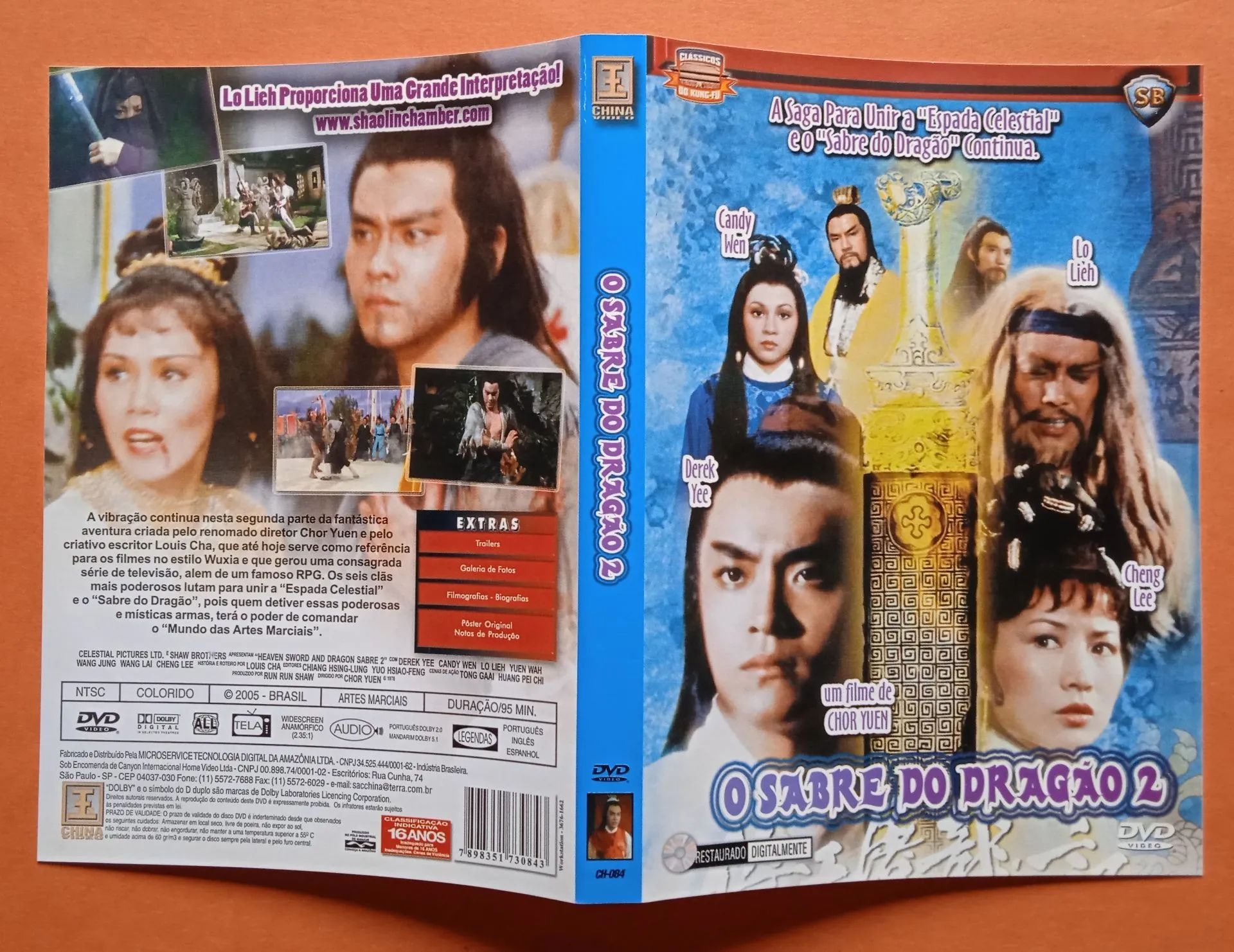 Dvd O Sabre do Dragão 1 e 2 (China Vídeo) - Foto 5