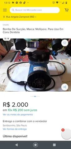 Motor de sucção Millipore. 110 volt - Foto 4