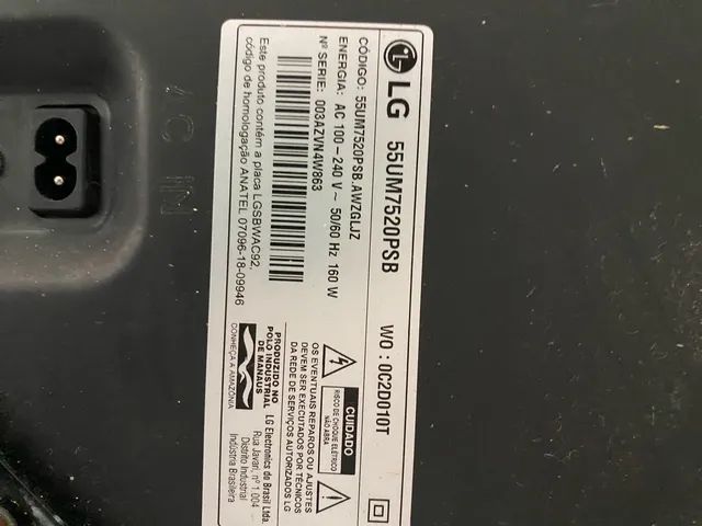 Tv LG 55? para retirada de peças