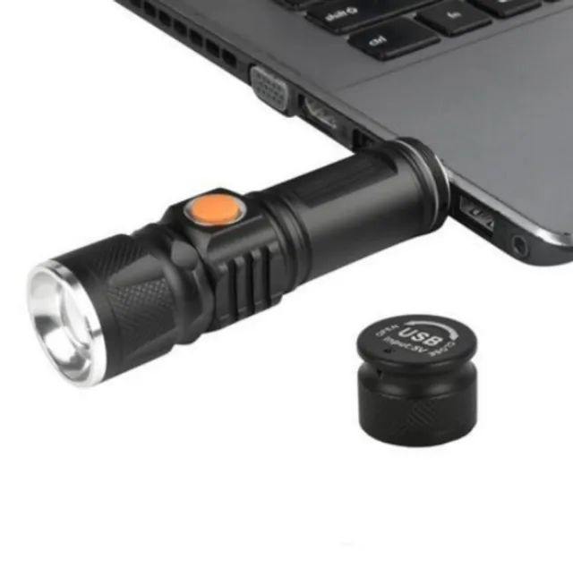 Lanterna Tática Led Usb recarregável