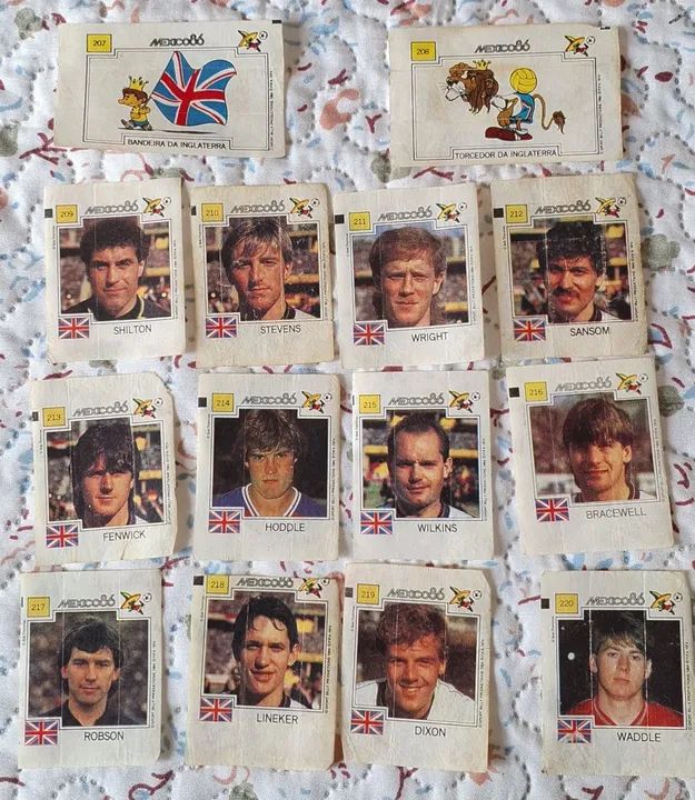Figurinhas Ping Pong México 1986 Inglaterra - Foto 2