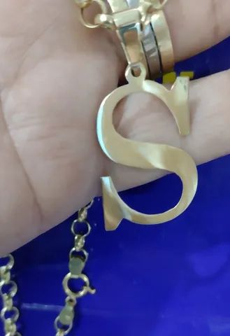 Pingente Ouro 18 Kilates 3 Gramas 30 mm Maciço  - Foto 3