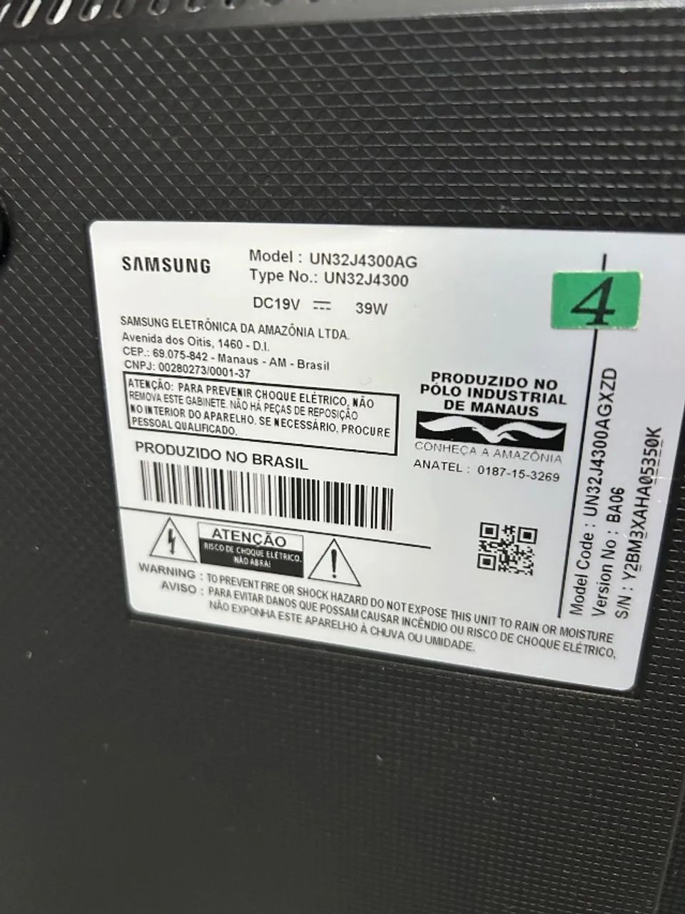Smart TV Samsung 32? - Placa de vídeo queimada apenas - Foto 2