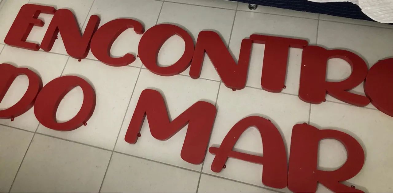 Letras Decorativas Encontro do Mar - Foto 2