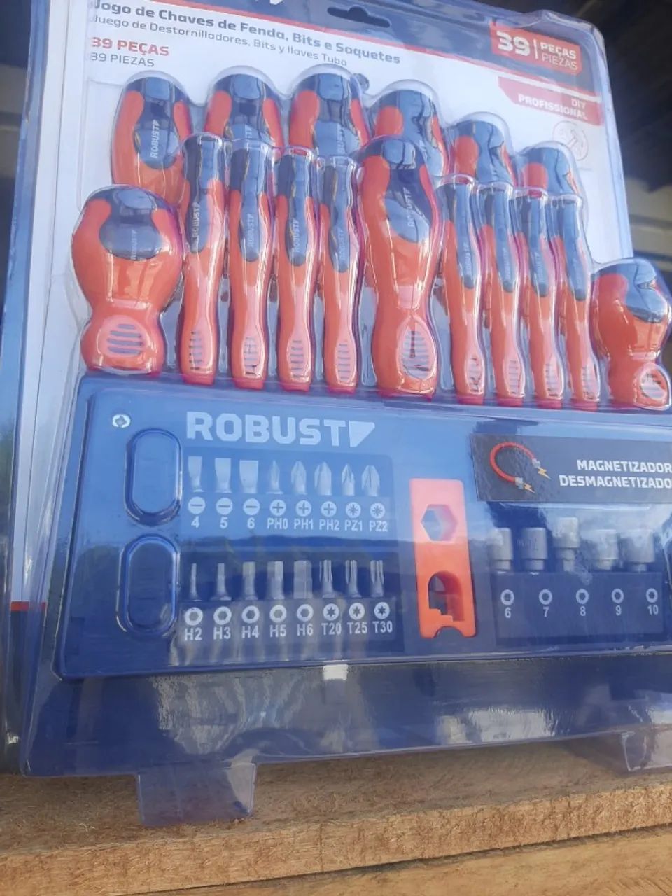 Kit Chaves Phillips e Bits 39 Peças Robust - Versatilidade no Dia