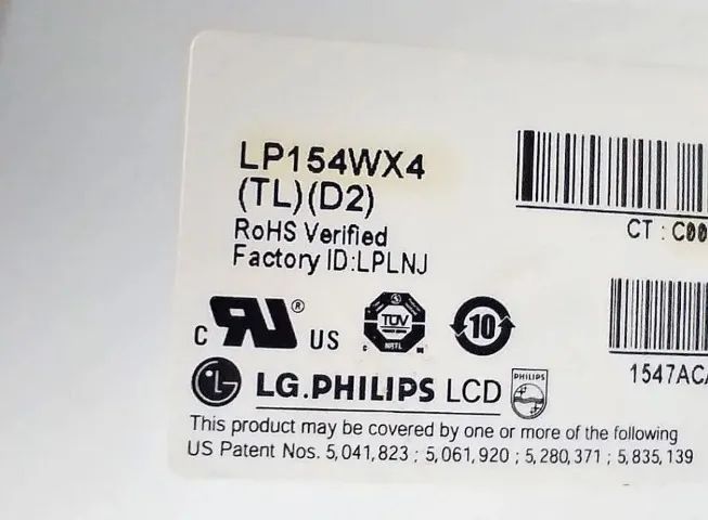 Tela Lcd 15.4 Notebook Lp154wx4(tl)(d2) (Usado) - Foto 2