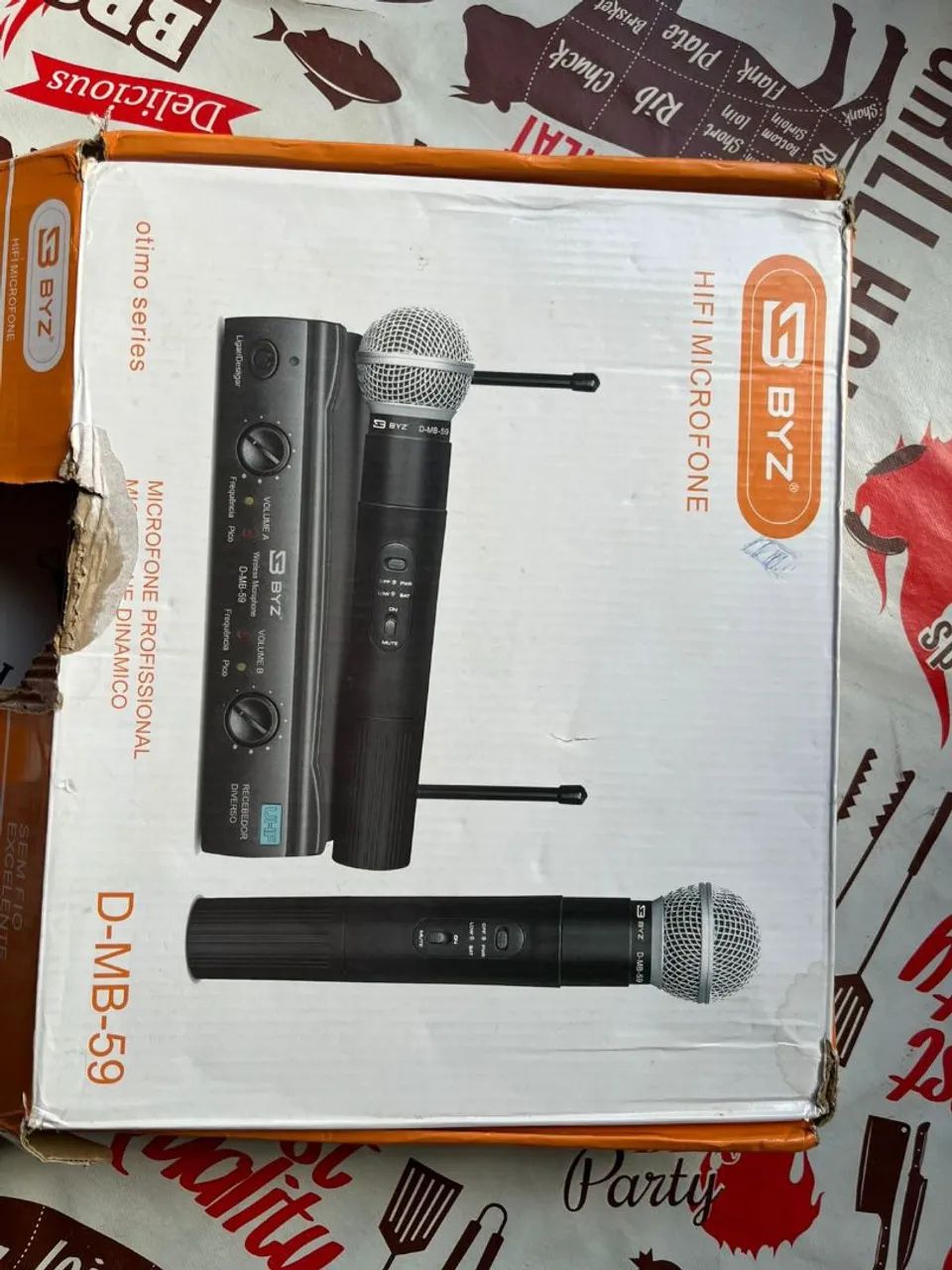 2 Microfones sem fio