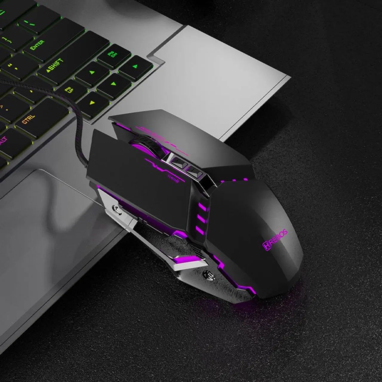 Mouse Gamer rgb 7 botões  - Foto 2