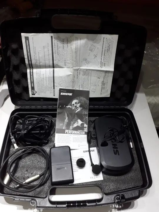 Microfone Sem Fio Shure - Kit Completo