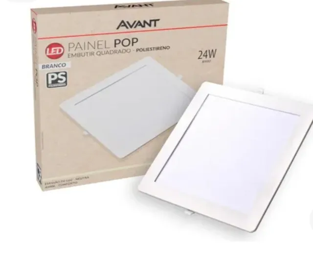 painel de Embutir led 24 watt luz branca