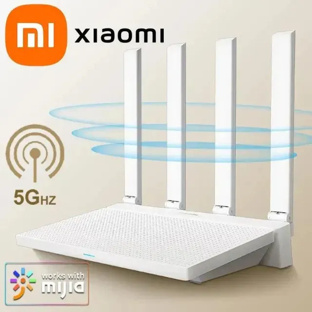 Roteador Xiaomi Mi Ax3000t Wi-fi 6mesh Cor Branco 110v/220v Chinês