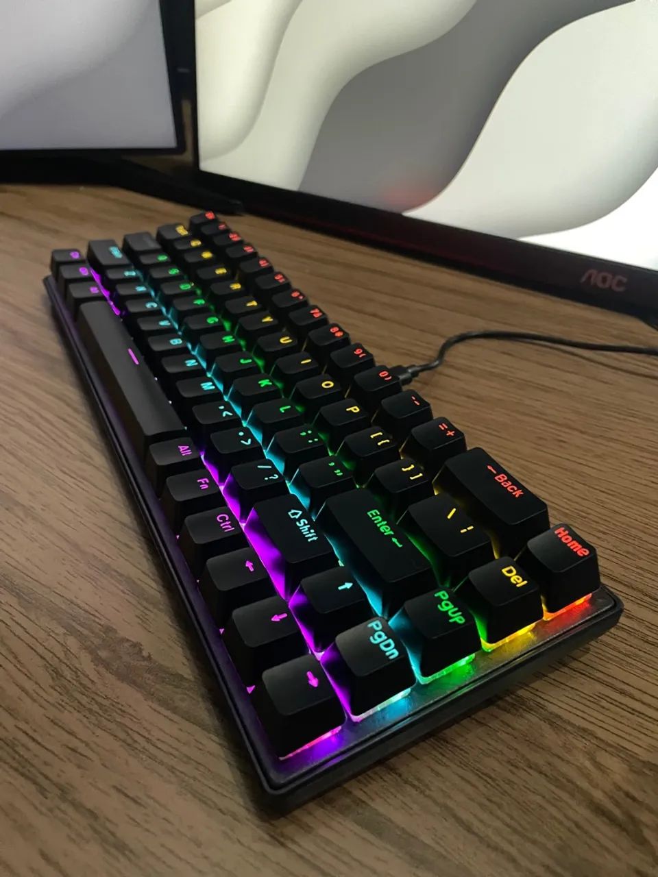 Teclado Mecânico SKYLION-K68 - Preto [Lacrado] - Foto 2