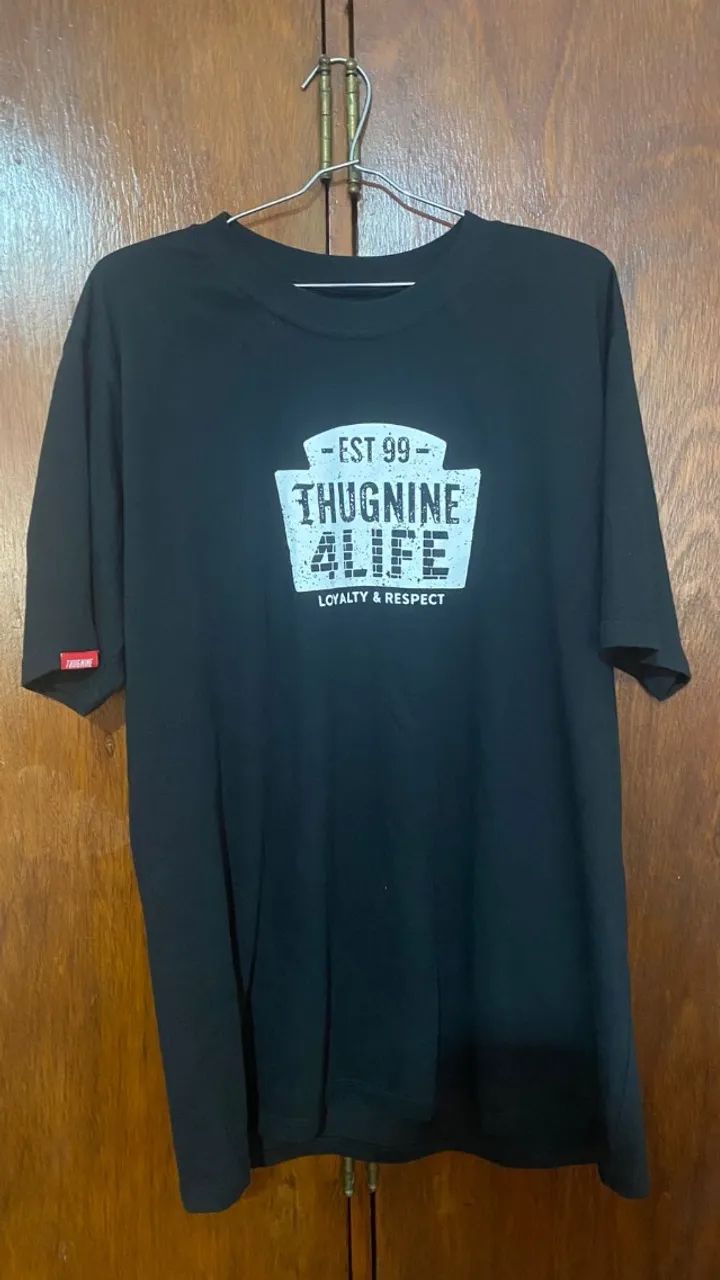 Camiseta Thug Nine 4life Preta - M