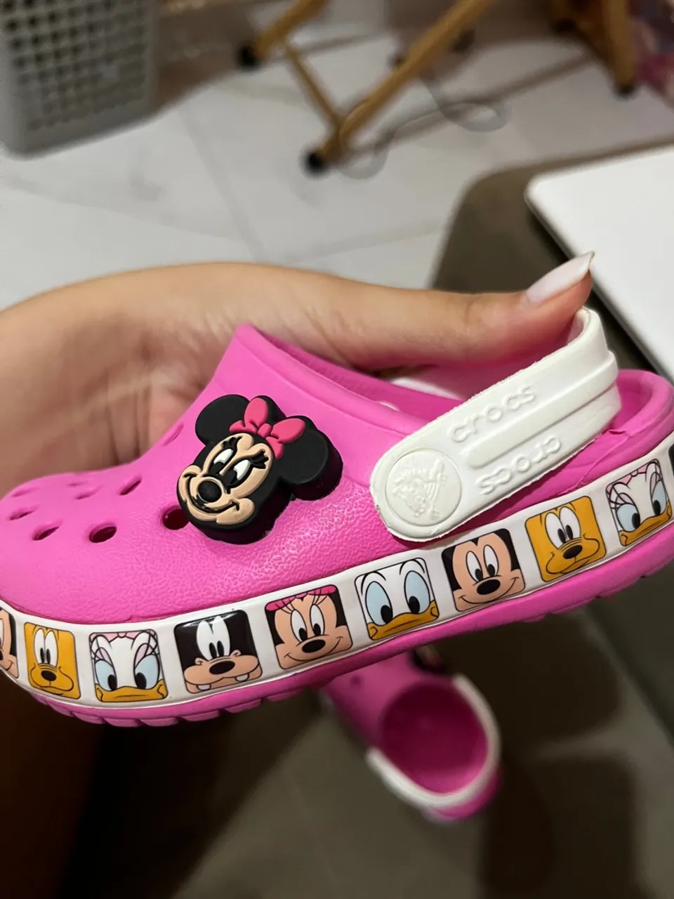 Crocs Minnie Mouse Infantil Rosa