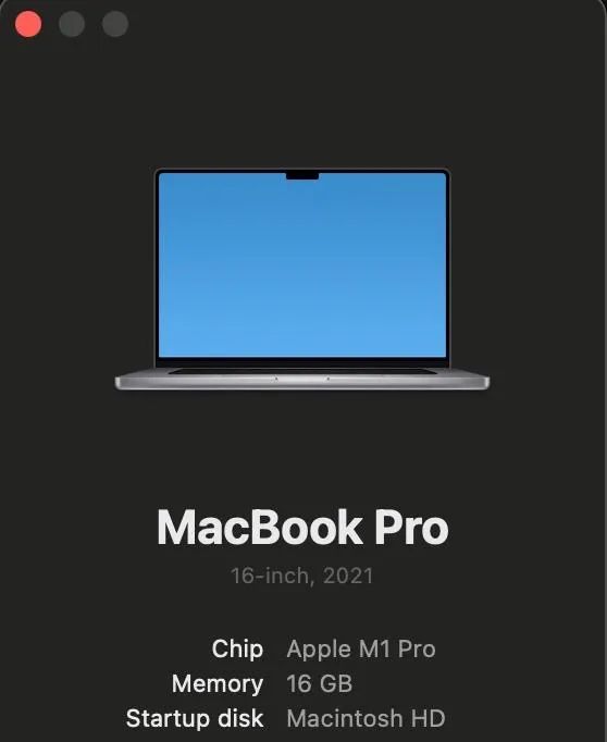MacBook Pro M1 2021 - 16?, 16 GB - SSD 512 GB - Notebooks