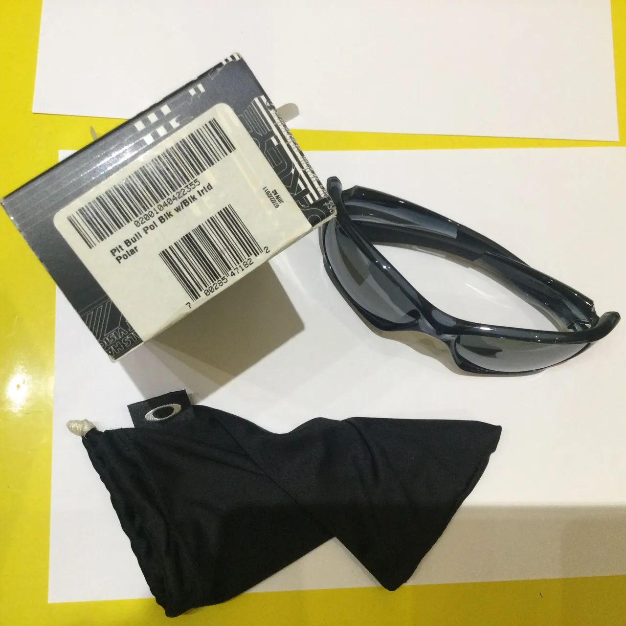 Oakley Pit Bull Crystal Black Polarizado (novo) - Acessórios