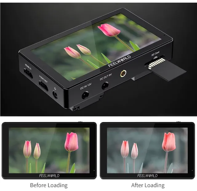 Monitor de campo para câmera DSLR Feelworld (NOVA)