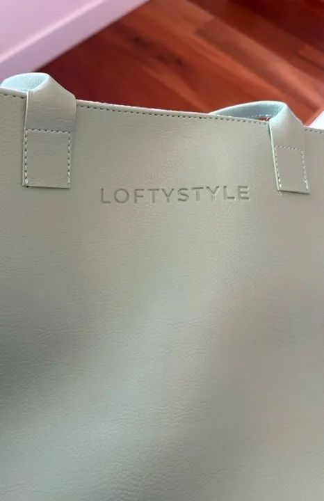 bolsa verde clara de couro sintético  - Foto 3