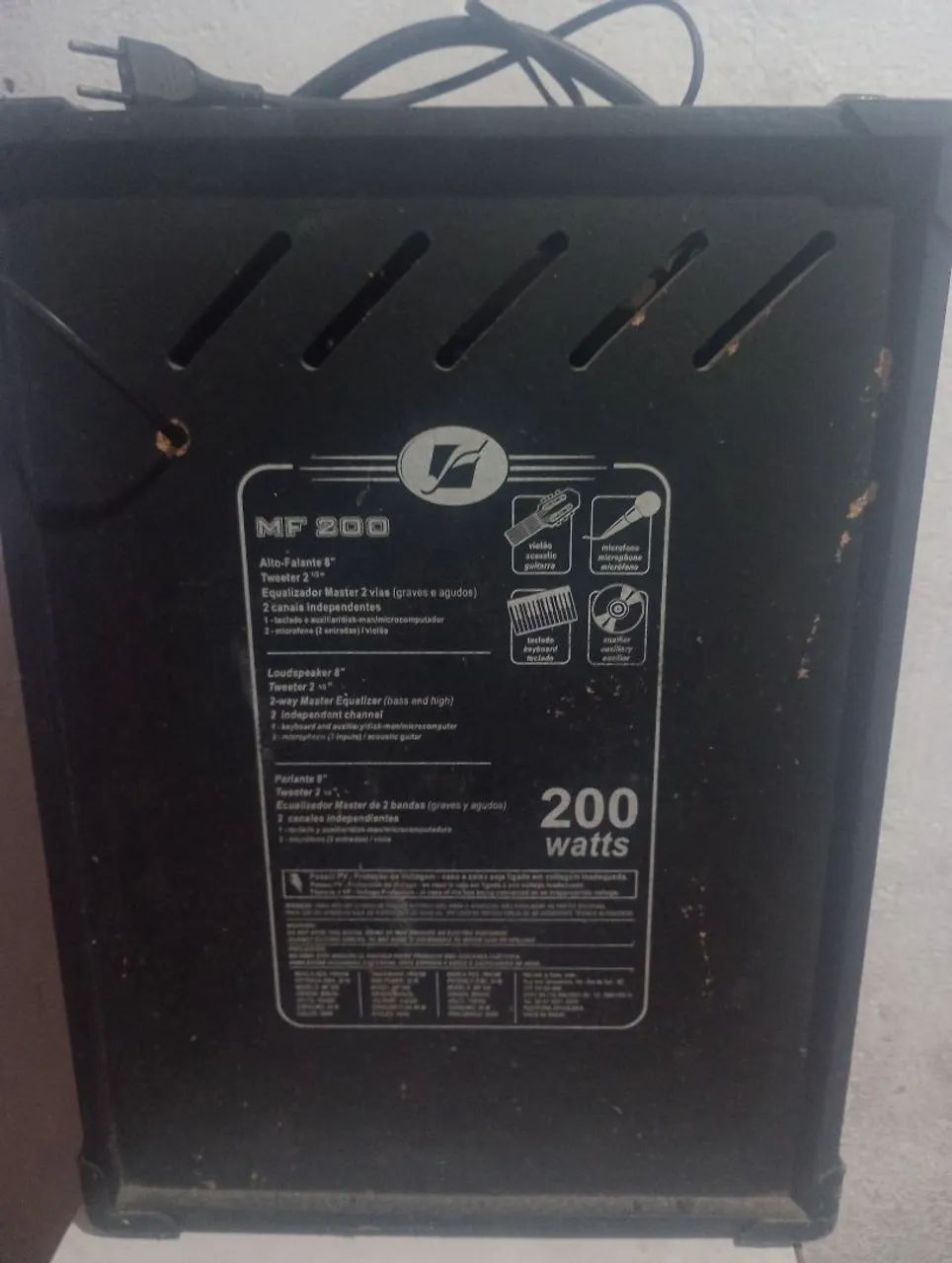 Amplificador de Áudio MF 200 - Potência e Versatilidade
