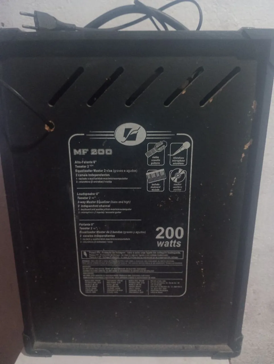 Amplificador de Áudio MF 200 - Potência e Versatilidade