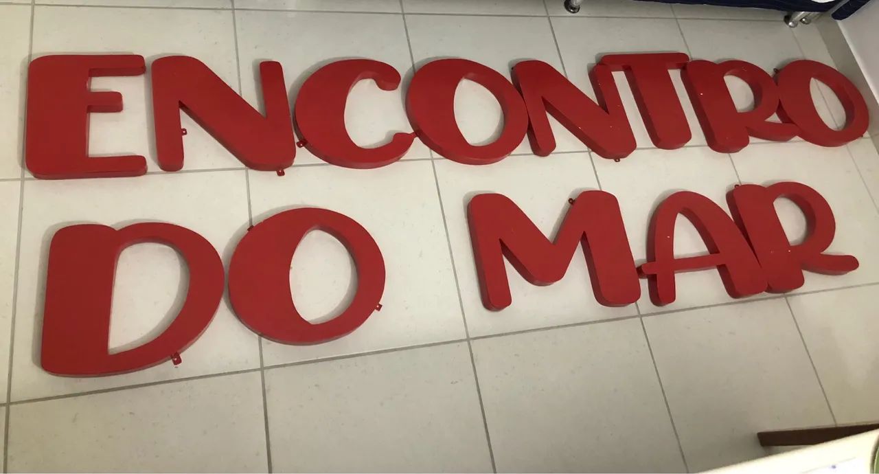Letras Decorativas Encontro do Mar