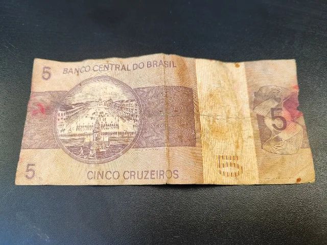 Nota Cédula de 5 Cruzeiros - Foto 4