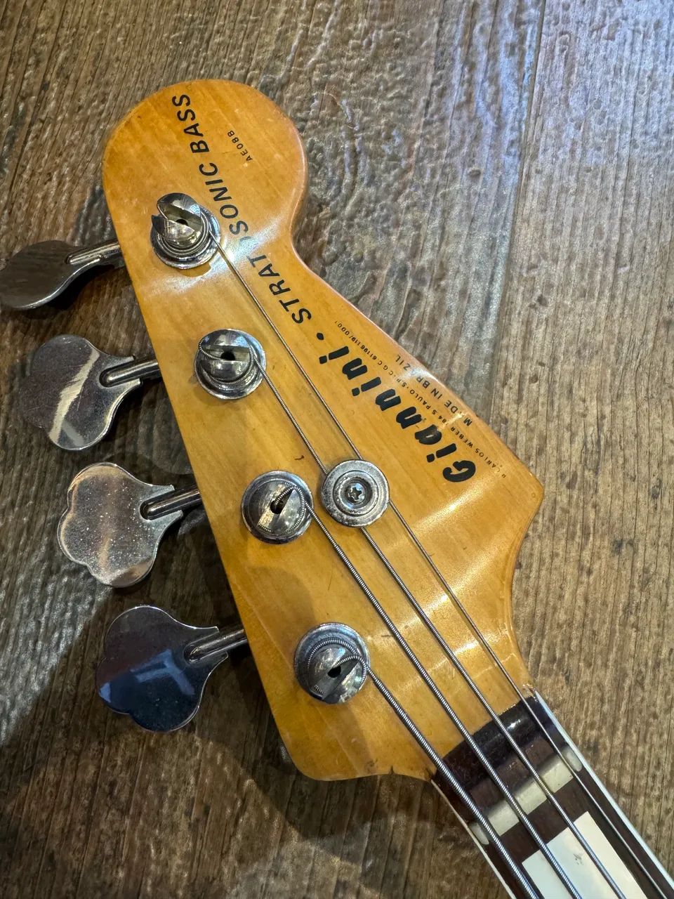 Baixo Giannini AE08B (Anos 70) Fretless - Foto 4