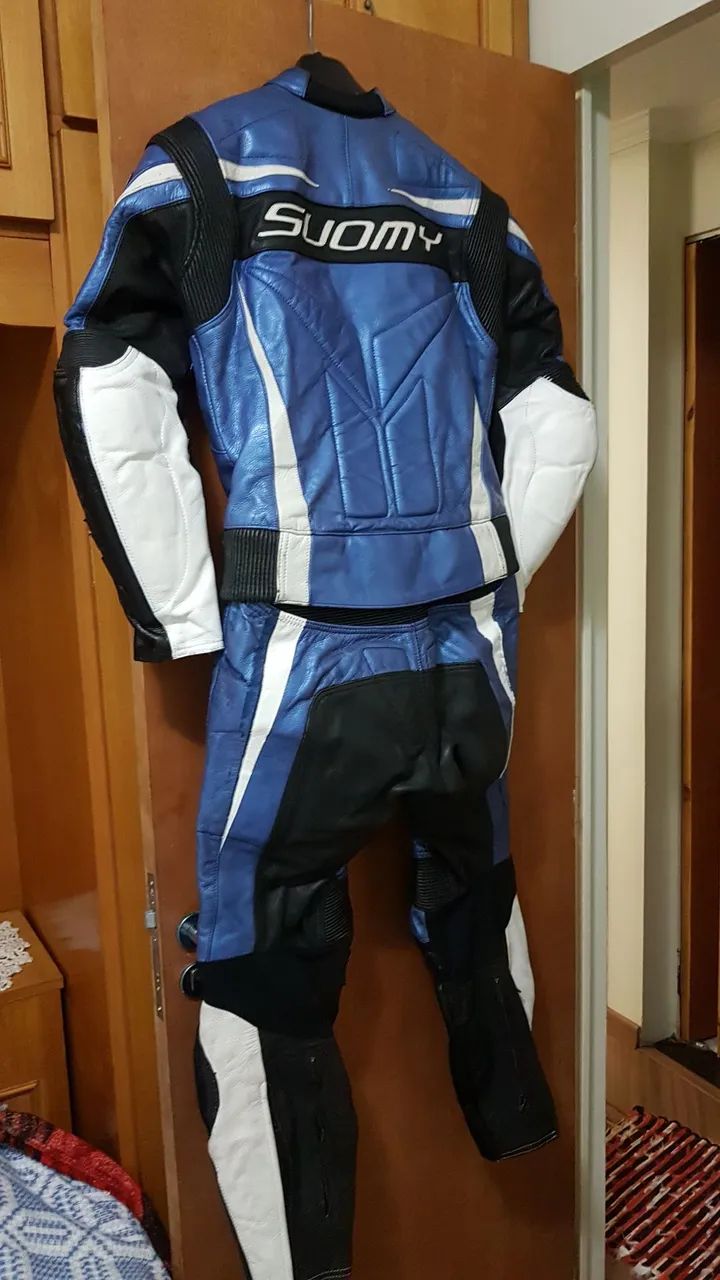 Macacão em couro legítimo p/motociclista de alta qualidade e performance  - Foto 5