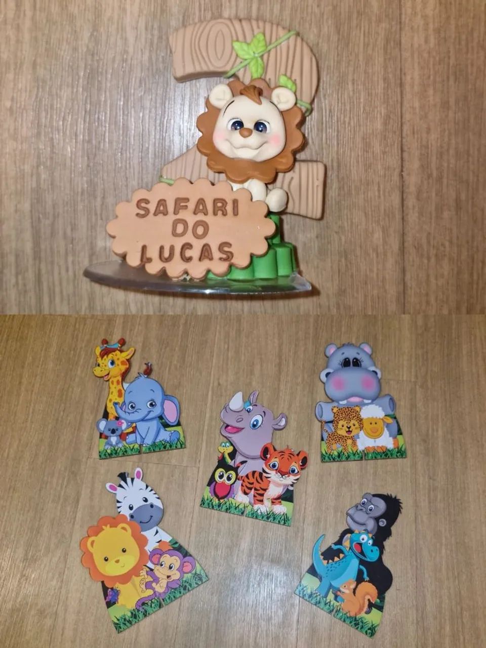 Kit Plaquinhas decorativas Safari