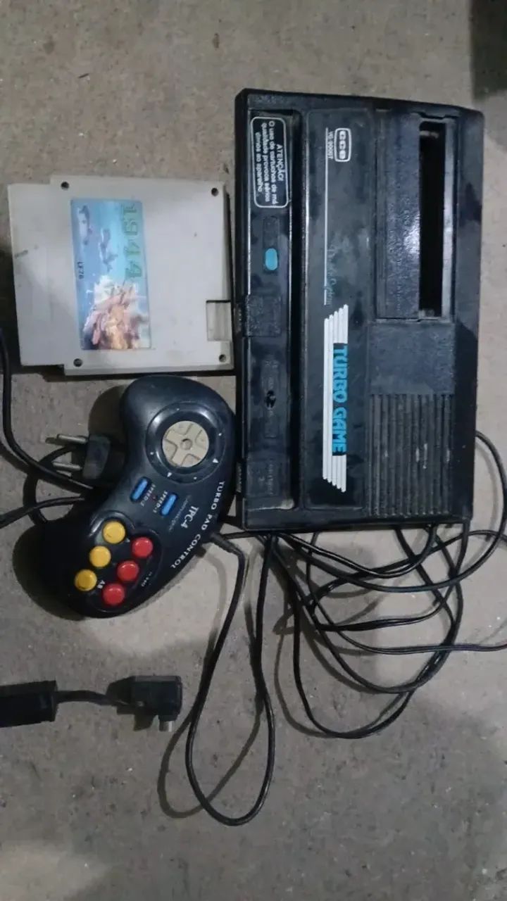 Video Game Turbo Game Cce + Controle + Cartucho 1944.