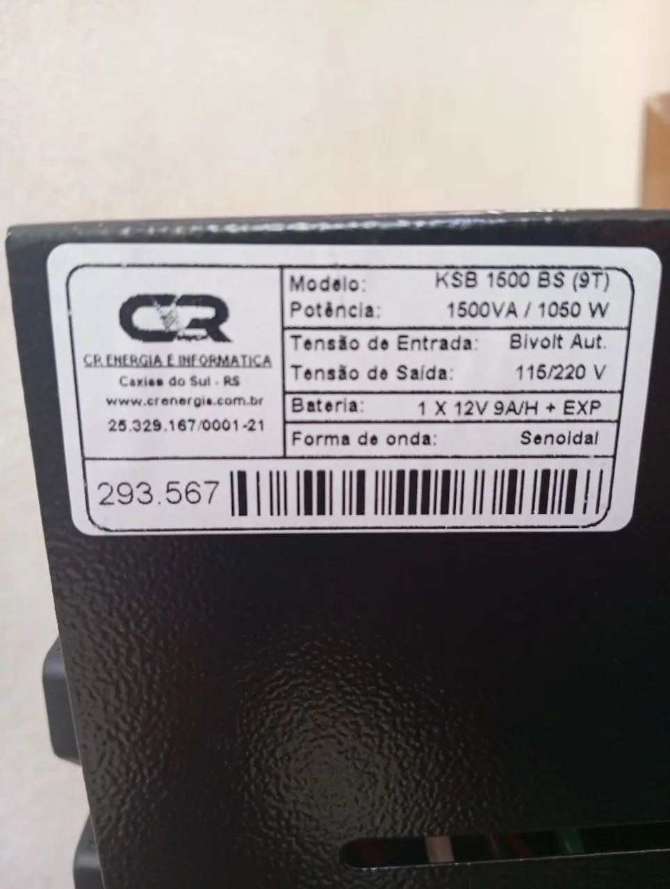 Nobreak CR Senoidal 1500VA - Foto 4