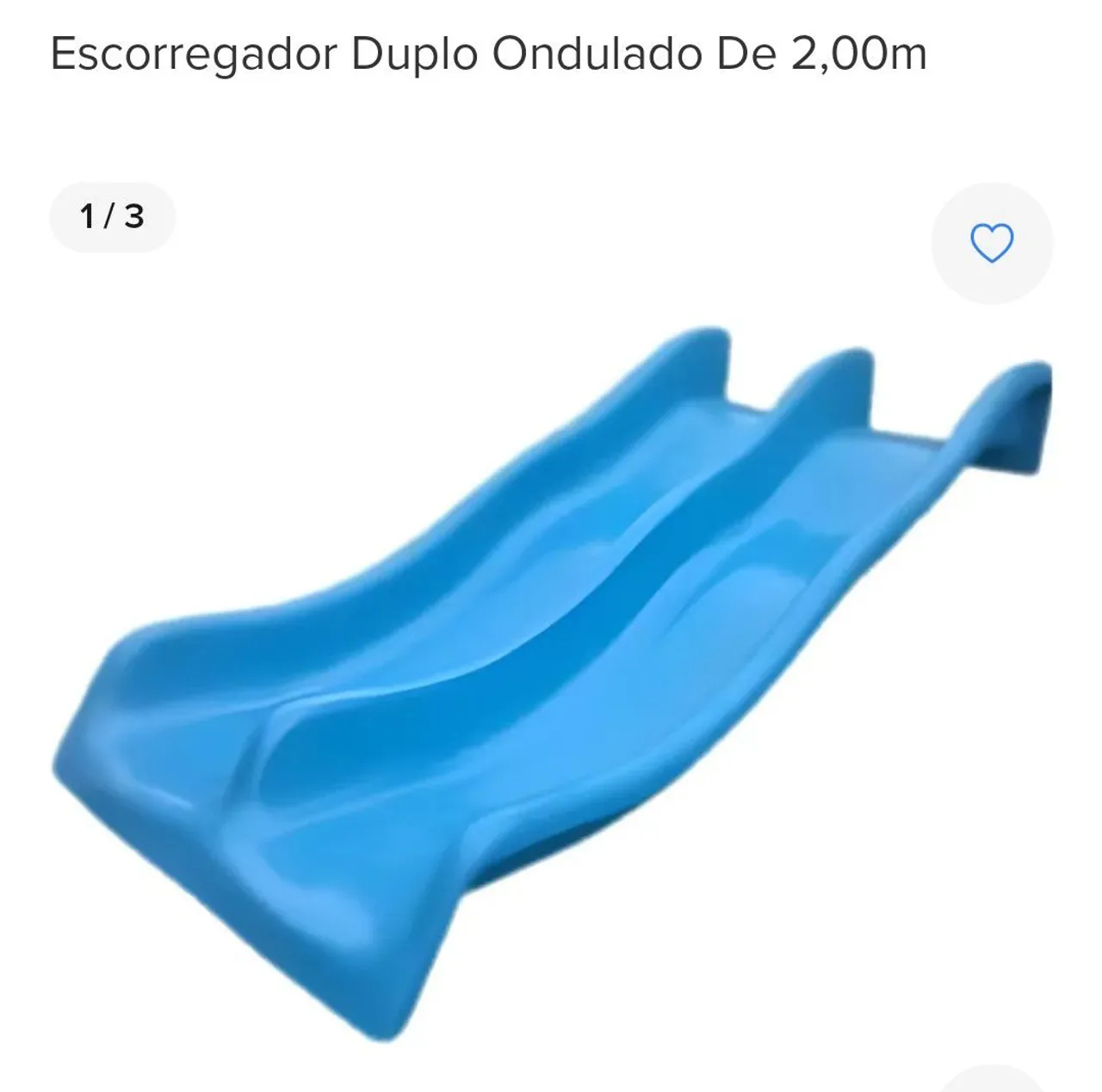 Escorregador Duplo Ondulado de 2,00m