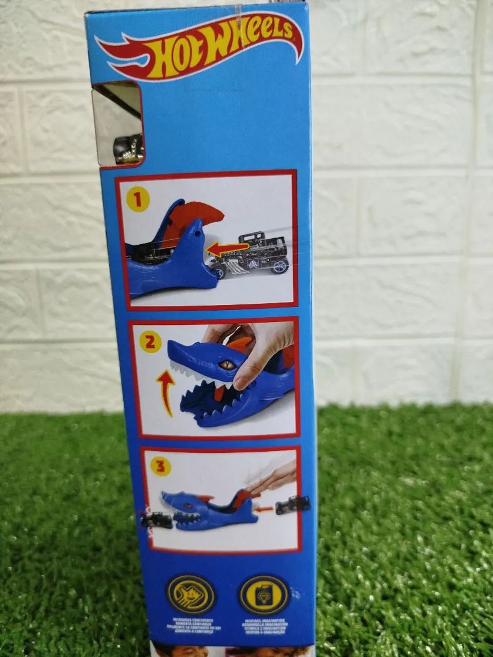 Hotwheels Pista Lançador tubarão Mattel Brinquedos meninos - Foto 3