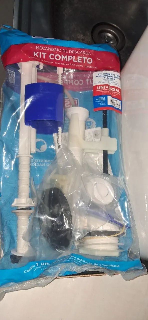 Caixa Acoplada Incepa + Kit de Descarga Completo para Vaso Sanitário - Foto 4