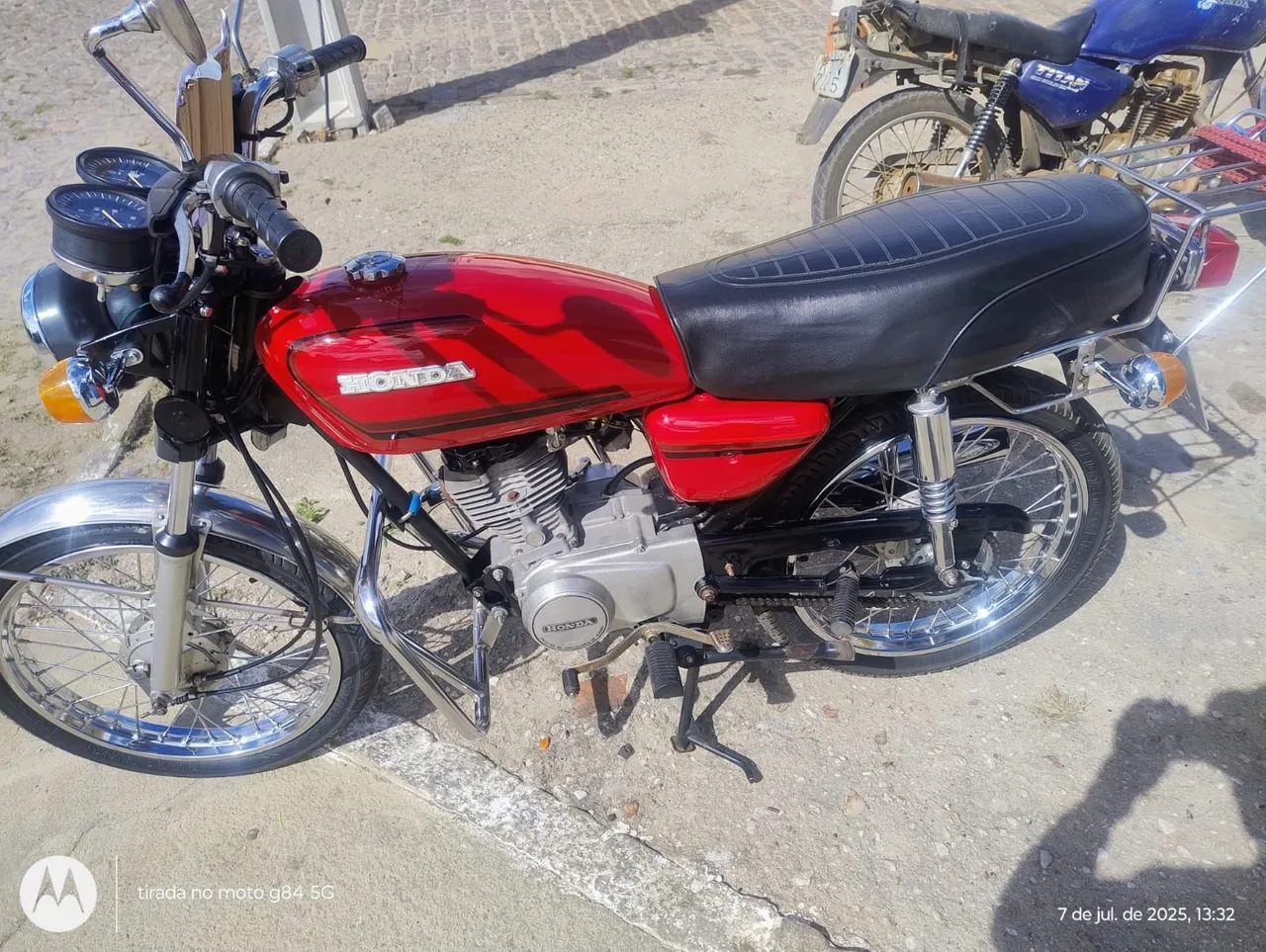 Honda CG 1982, placa MERCOSUL, 4 marchas