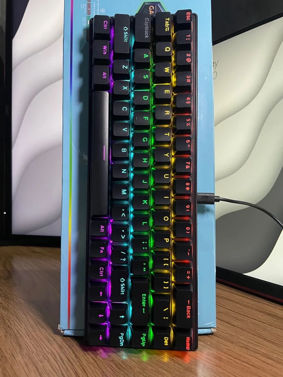 Teclado Mecânico SKYLION-K68 - Preto [Lacrado] - Foto 5