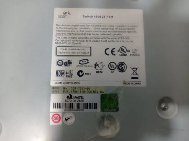 Switch 3com Super Stack 3 4500 - 26 Portas 3cr17561 - Foto 2