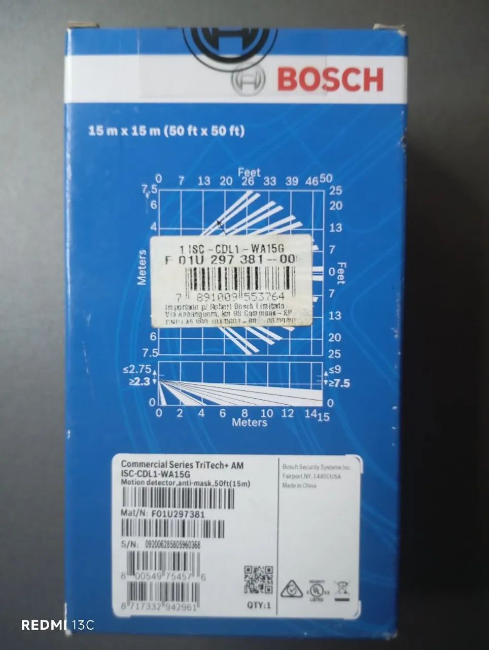 Sensor De Presença Ivp Bosch Tritech Isc-cdl1-wa15g Antimask - Foto 2