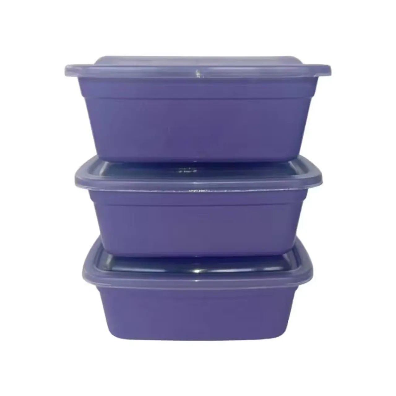 Pode retangular 1 litro com tampa - Foto 6