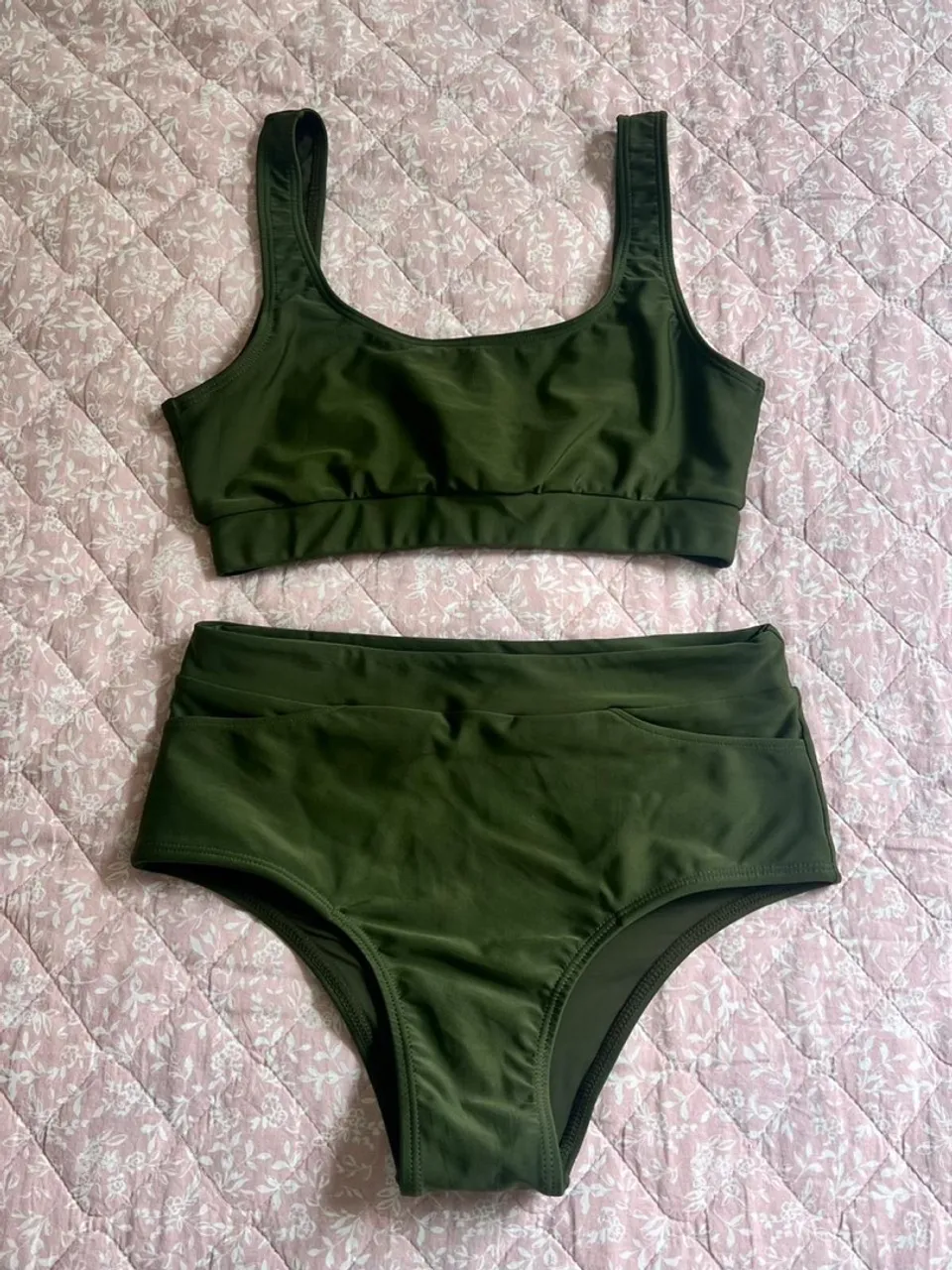 Biquíni Verde Track & Field - Tamanho P