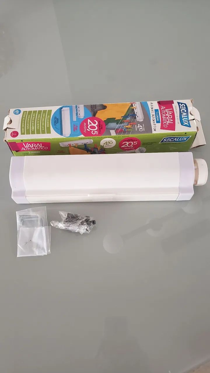 Varal Automático Secalux 5 Cordas Retrátil - Foto 2