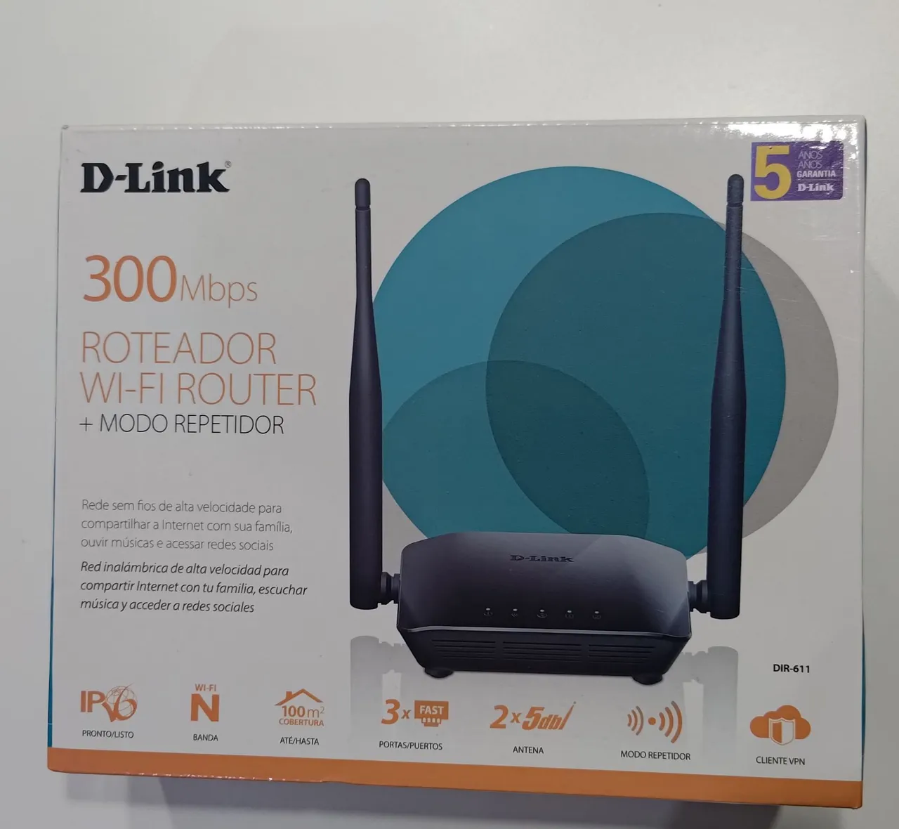 Roteador Wi-Fi D-Link 300Mbps + Modo Repetidor